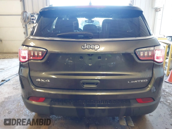 2020 Jeep Compass Limited with VIN 3C4NJDCB5LT100593, listed as a IAAI auction lot 41724046 with 35,581 mi miles and . Bid and sale history available at DreamBid. Image 17.