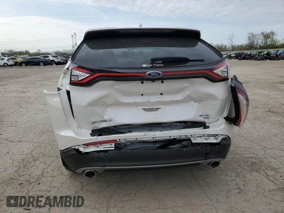 2015 Ford Edge SEL with VIN 2FMTK4J87FBB30248, listed as a Copart auction lot 53050215 with 90,493 mi miles and Salvage Title. Bid and sale history available at carsss.com. Image 6.
