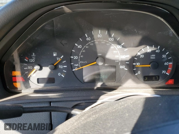 2001 Mercedes-Benz E-Class AWD with VIN WDBJF82JX1X044733, listed as a Copart auction lot 74825034 with 153,046 mi miles and Salvage Title. Bid and sale history available at carsss.com. Image 9.