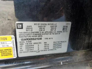 2013 Buick Enclave Leather with VIN 5GAKRCKD5DJ216248, listed as a Copart auction lot 49745645 with 265,121 mi miles and Clean Title. Bid and sale history available at carsss.com. Image 13.