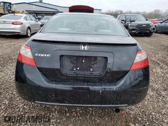 2009 Honda Civic Cpe LX with VIN 2HGFG12659H541892, listed as a Copart auction lot 52978235 with 73,151 mi miles and Salvage Title. Bid and sale history available at carsss.com. Image 6.