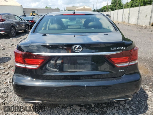 2015 Lexus LS 460 with VIN JTHCL5EF0F5025490, listed as a Copart auction lot 64000615 with 203,507 mi miles and Salvage title. Bid and sale history available at DreamBid. Image 6.