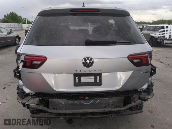2023 Volkswagen Tiguan S with VIN 3VVFB7AXXPM103928, listed as a Copart auction lot 57119895 with 13,820 mi miles and Salvage title. Bid and sale history available at DreamBid. Image 6.