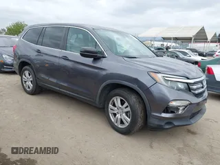 2016 Honda Pilot LX with VIN 5FNYF5H14GB037205, listed as a IAAI auction lot 42034018 with 101,943 mi miles and . Bid and sale history available at DreamBid. Image 1.