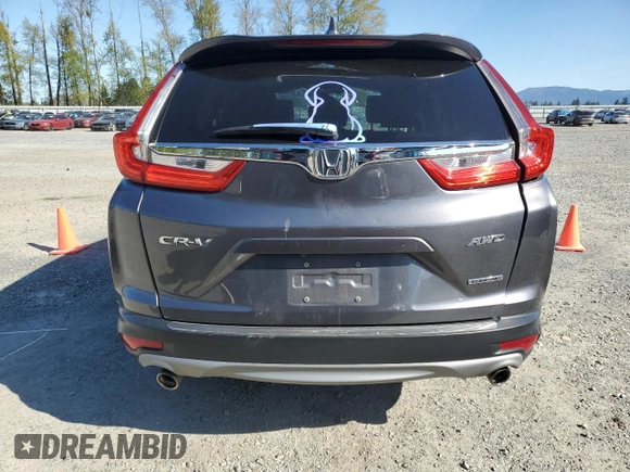 2019 Honda CR-V Touring with VIN JHLRW2H95KX022822, listed as a Copart auction lot 53822095 with 98,134 mi miles and Salvage Title. Bid and sale history available at DreamBid. Image 6.