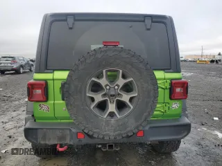 2019 Jeep Wrangler Unlimited Rubicon with VIN 1C4HJXFN8KW545049, listed as a Copart auction lot 41445415 with 57,744 mi miles and Salvage title. Bid and sale history available at DreamBid. Image 6.