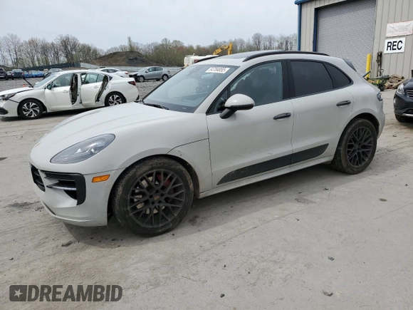 2020 Porsche Macan GTS with VIN WP1AG2A59LLB55606, listed as a Copart auction lot 54704855 with 86,786 mi miles and Salvage Title. Bid and sale history available at DreamBid. Image 1.