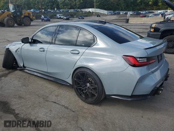 2022 BMW M3 Competition xDrive with VIN WBS43AY09NFM97744, listed as a Copart auction lot 72728864 with 7,724 mi miles and Salvage title. Bid and sale history available at DreamBid. Image 2.