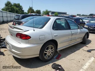 2002 Chevrolet Cavalier LS Sport with VIN 1G1JH52F827255851, listed as a Copart auction lot 59697263 with 59,608 mi miles and Salvage Title. Bid and sale history available at carsss.com. Image 3.