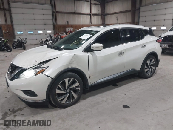 2015 Nissan Murano Platinum with VIN 5N1AZ2MH0FN284971, listed as a IAAI auction lot 41825061 with 108,391 mi miles and . Bid and sale history available at DreamBid. Image 20.