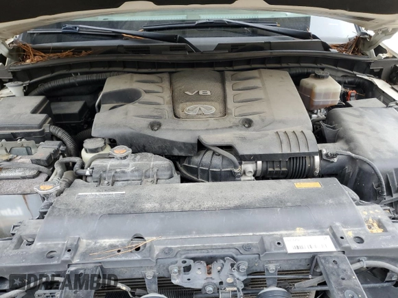 2012 Infiniti QX56 7-passenger with VIN JN8AZ2NE5C9017245, listed as a Copart auction lot 79654654 with 153,294 mi miles and Salvage Title. Bid and sale history available at carsss.com. Image 14.
