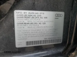 2019 Audi allroad Prestige with VIN WA19NAF40KA116475, listed as a Copart auction lot 70654264 with 31,294 mi miles and Salvage Title. Bid and sale history available at carsss.com. Image 12.