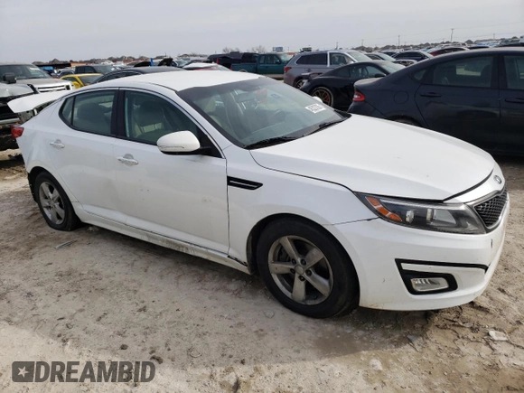 2014 Kia Optima LX with VIN KNAGM4A73E5494013, listed as a Copart auction lot 45327035 with 131,358 mi miles and Salvage Title. Bid and sale history available at carsss.com. Image 4.