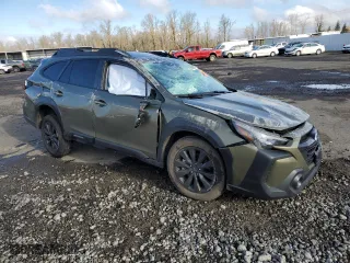 2023 Subaru Outback Onyx Edition with VIN 4S4BTALC9P3169157, listed as a Copart auction lot 43973465 with 9,930 mi miles and Salvage Title. Bid and sale history available at carsss.com. Image 4.