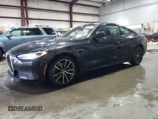 2022 BMW 4 Series 430i xDrive with VIN WBA73AP08NCJ13232, listed as a Copart auction lot 76399214 with 32,734 mi miles and Salvage Title. Bid and sale history available at DreamBid. Image 1.