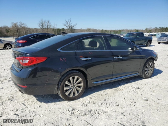 2017 Hyundai Sonata Sport with VIN 5NPE34AF8HH505371, listed as a Copart auction lot 49849765 with 111,666 mi miles and Salvage Title. Bid and sale history available at carsss.com. Image 3.