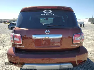 2017 Nissan Armada Platinum with VIN JN8AY2NF5H9303731, listed as a Copart auction lot 48478935 with 125,384 mi miles and Salvage Title. Bid and sale history available at carsss.com. Image 6.