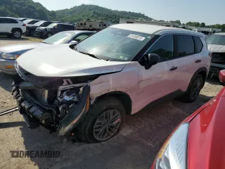 2024 Nissan Rogue S with VIN 5N1BT3AB5RC701934, listed as a Copart auction lot 61430615 with 21,609 mi miles and Salvage title. Bid and sale history available at DreamBid. Image 1.