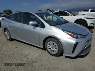 2021 Toyota Prius L Eco with VIN JTDKAMFU8M3145511, listed as a Copart auction lot 55166085 with 14,846 mi miles and Salvage Title. Bid and sale history available at DreamBid. Image 4.
