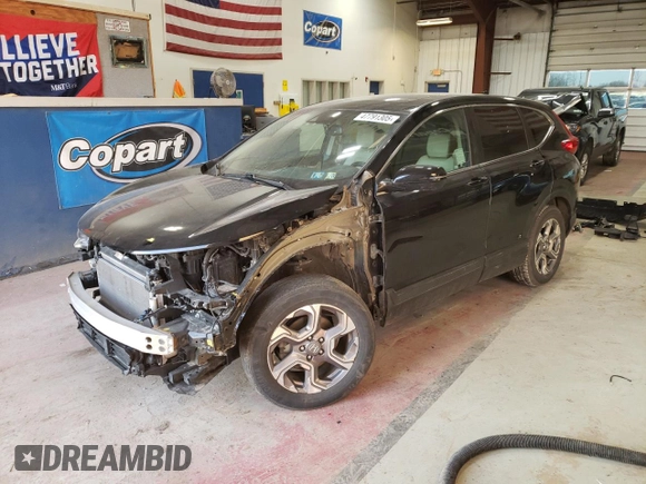 2017 Honda CR-V EX-L with VIN 2HKRW2H82HH608385, listed as a Copart auction lot 47791305 with 83,417 mi miles and Salvage Title. Bid and sale history available at DreamBid. Image 1.