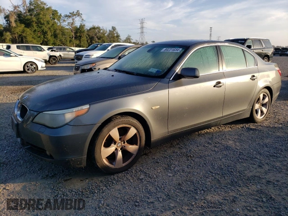 2005 BMW 5 Series 525i with VIN WBANA53535B168215, listed as a Copart auction lot 87463994 with Not provided miles and Non repairable. Bid and sale history available at DreamBid. Image 1.