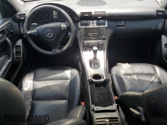 2006 Mercedes-Benz C 230 Sport with VIN WDBRF52H56F783116, listed as a Copart auction lot 57958845 with 122,840 mi miles and Salvage title. Bid and sale history available at DreamBid. Image 8.