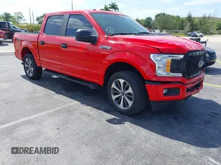 2019 Ford F-150 XL with VIN 1FTEW1EP4KKC19518, listed as a IAAI auction lot 42166634 with 52,853 mi miles. Bid and sale history available at carsss.com. Image 1.