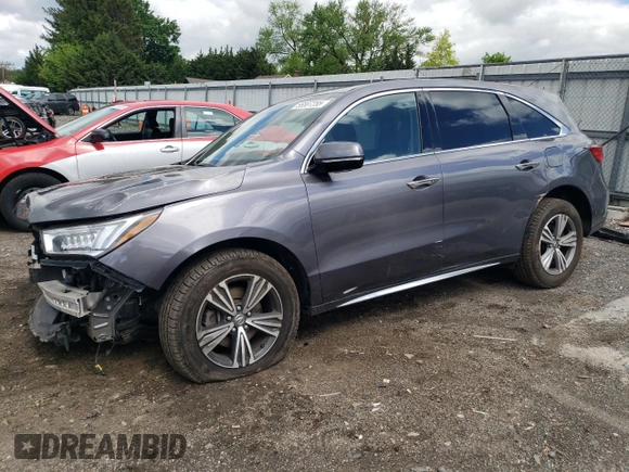 2020 Acura MDX z VIN 5J8YD4H38LL045981, wystawiony jako Copart lot #55587255 z przebiegiem 45 930 mil mil oraz Szkoda całkowita • Salvage title. Historia ofert i sprzedaży dostępna na DreamBid. Obrazek 1.