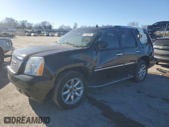 2014 GMC Yukon Denali with VIN 1GKS2EEF7ER170165, listed as a Copart auction lot 47138225 with 123,678 mi miles and Salvage Title. Bid and sale history available at carsss.com. Image 1.