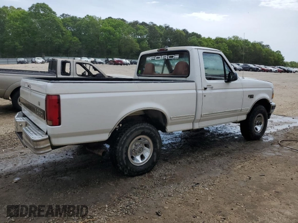 1996 Ford F-150 with VIN 1FTEF14H5TLB47556, listed as a Copart auction lot 51388014 with 117,220 mi miles and Salvage Title. Bid and sale history available at carsss.com. Image 3.