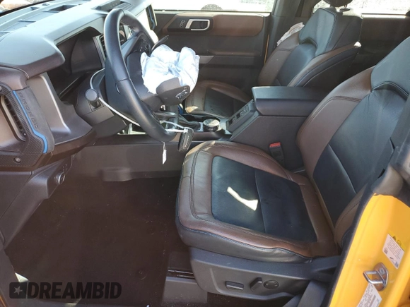 2022 Ford Bronco with VIN 1FMEE5BP5NLB59094, listed as a Copart auction lot 46318115 with 46,101 mi miles and Salvage Title. Bid and sale history available at DreamBid. Image 7.