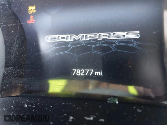 2022 Jeep Compass Altitude with VIN 3C4NJDBB0NT133506, listed as a IAAI auction lot 41540936 with 78,277 mi miles and . Bid and sale history available at carsss.com. Image 15.