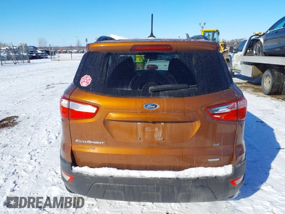 2018 Ford EcoSport SE with VIN MAJ3P1TE6JC217595, listed as a IAAI auction lot 41578372 with 133,368 mi miles and . Bid and sale history available at DreamBid. Image 16.
