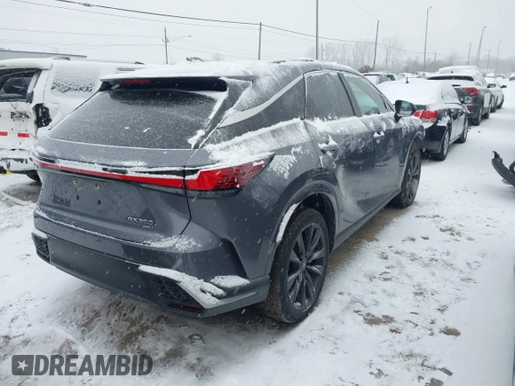 2023 Lexus RX with VIN 2T2BAMCA8PC026214, listed as a IAAI auction lot 41154609 with 3,779 mi miles. Bid and sale history available at carsss.com. Image 4.