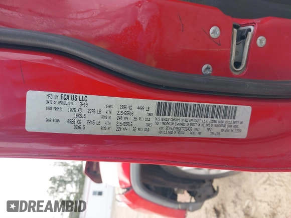 2019 Jeep Compass Sport с VIN 3C4NJCAB6KT726438, выставлен на аукционе IAAI как лот 41459110 с пробегом 125 000 миль миль и . История ставок и продаж доступна на DreamBid. Изображение 9.