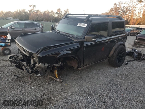 2023 Ford Bronco with VIN 1FMDE5CP4PLA94445, listed as a Copart auction lot 88041235 with 48,946 mi miles and Salvage Title. Bid and sale history available at carsss.com. Image 1.
