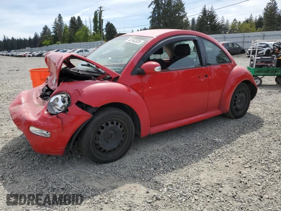 2005 Volkswagen Beetle GL with VIN 3VWBK31C25M411513, listed as a Copart auction lot 55742325 with 156,872 mi miles and Salvage Title. Bid and sale history available at DreamBid. Image 1.