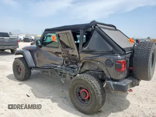 2018 Jeep Wrangler Unlimited Rubicon with VIN 1C4HJXFG6JW166731, listed as a Copart auction lot 56997385 with 117,713 mi miles and Salvage title. Bid and sale history available at DreamBid. Image 2.