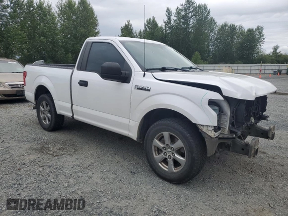 2018 Ford F-150 XL with VIN 1FTMF1CB5JKE71859, listed as a Copart auction lot 59614905 with 112,757 mi miles and Salvage title. Bid and sale history available at DreamBid. Image 4.