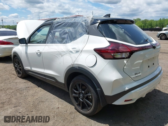 2023 Nissan Kicks SR with VIN 3N1CP5DV8PL567343, listed as a IAAI auction lot 42194015 with 28,369 mi miles and . Bid and sale history available at carsss.com. Image 3.