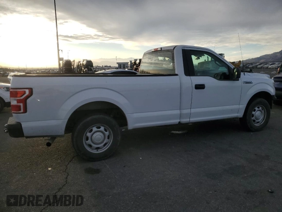 2018 Ford F-150 XL with VIN 1FTMF1CB8JKD06260, listed as a Copart auction lot 43702775 with 97,910 mi miles and Salvage Title. Bid and sale history available at carsss.com. Image 3.