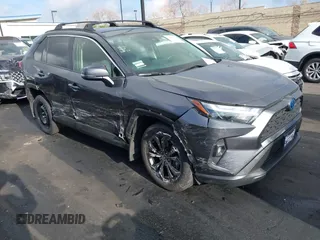 2024 Toyota RAV4 Hybrid XLE Premium with VIN JTMB6RFV2RD138594, listed as a IAAI auction lot 41885310 with 12,330 mi miles. Bid and sale history available at carsss.com. Image 1.