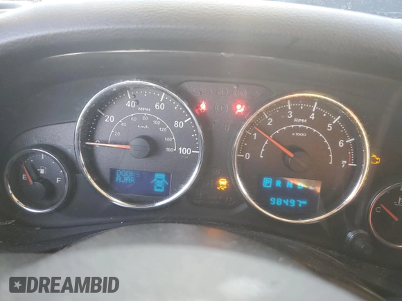 2016 Jeep Wrangler Unlimited 75th Anniversary with VIN 1C4BJWEG7GL113824, listed as a Copart auction lot 81372864 with 98,497 mi miles and Salvage title. Bid and sale history available at DreamBid. Image 9.