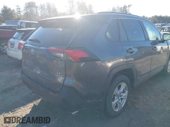 2021 Toyota RAV4 Hybrid LE with VIN 4T3LWRFVXMU035343, listed as a IAAI auction lot 41340188 with 37,072 mi miles. Bid and sale history available at carsss.com. Image 4.