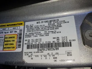 2019 Ford Fusion SE with VIN 3FA6P0LU7KR226789, listed as a Copart auction lot 48867755 with 200,260 mi miles and Clean Title. Bid and sale history available at DreamBid. Image 12.
