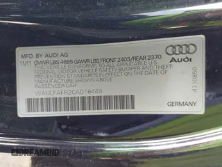 2012 Audi A5 Premium Plus z VIN WAULFAFR2CA016445, wystawiony jako IAAI lot #41948820 z przebiegiem 159 751 mil mil oraz . Historia ofert i sprzedaży dostępna na DreamBid. Obrazek 9.