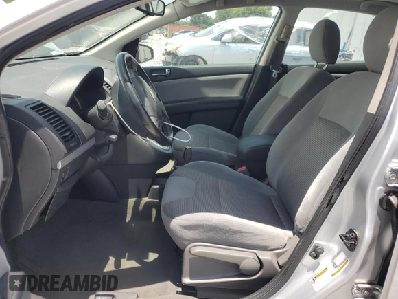 2012 Nissan Sentra S with VIN 3N1AB6AP7CL702095, listed as a Copart auction lot 60427205 with 165,267 mi miles and Salvage title. Bid and sale history available at DreamBid. Image 7.