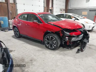 2025 Lexus UX with VIN JTHUCJDH8S2004933, listed as a IAAI auction lot 41584822 with 722 mi miles. Bid and sale history available at carsss.com. Image 1.