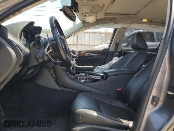 2014 Infiniti Q50 Sport with VIN JN1BV7APXEM687358, listed as a Copart auction lot 52028215 with 109,855 mi miles and Salvage Title. Bid and sale history available at DreamBid. Image 7.