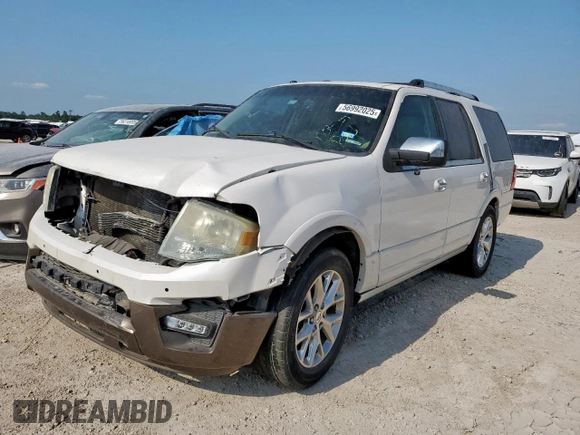 2017 Ford Expedition Limited с VIN 1FMJU1KT3HEA66252, выставлен на аукционе Copart как лот 56992025 с пробегом 99 926 миль миль и Списание • Salvage title. История ставок и продаж доступна на DreamBid. Изображение 1.